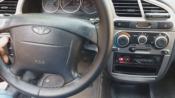 Руль с управлением магнитолой от Daewoo Rezzo ( Такума) в Ланосе. Демонстрация работы ремакона.