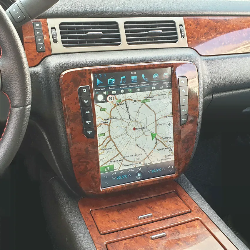 Мультимедийная система Mankana BST-12061 в стиле Тесла для Chevrolet Tahoe GMT900 на OS Android, Экран 12"-2