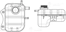 LET 0572, Бачок расширительный Chevrolet Lacetti 04- Luzar-0