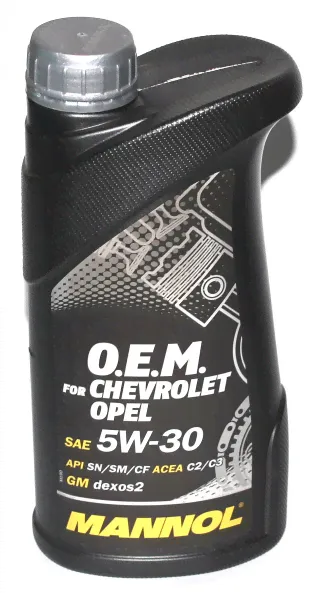 Масло моторное Mannol Chevrolet-Opel 5W-30 SN/CF синт. 1л-0