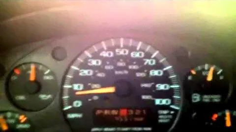 2002 Chevy Express 3500 Speedometer Problem